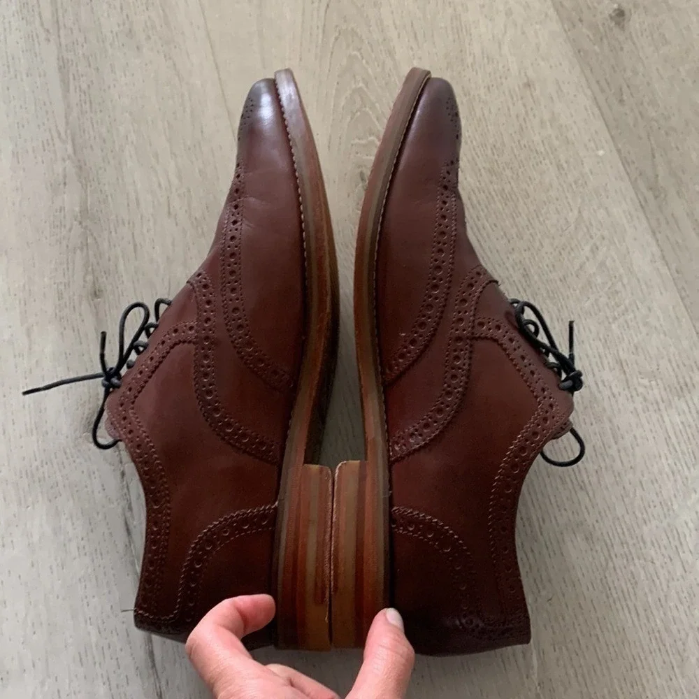 Cole Haan Cambridge British Tan Wingtip Oxfords size 9‎ M